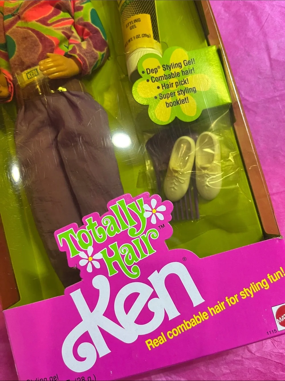 Vintage 1991 Totally Hair Ken Doll (#1115) by Mattel NRFB